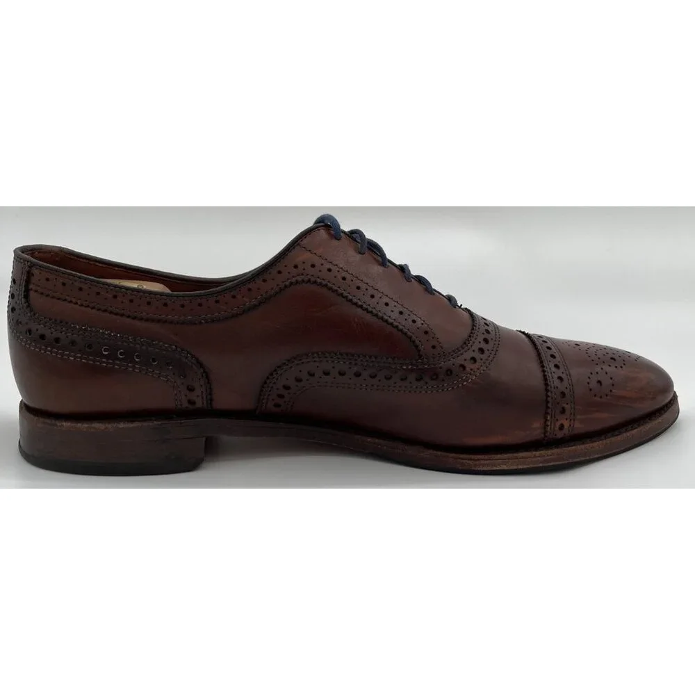 Allen Edmonds Strand Cap-Toe Brown Leather Oxford Dress Shoes Mens Size 13 C